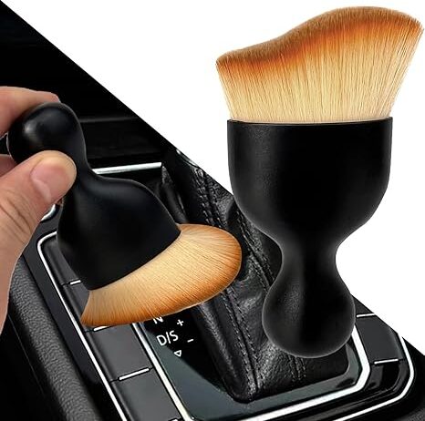 XY North Car Interior Dust Brush,Auto Detailing Brushes,Soft Bristle Cleaning Brush,Car Detailing Brush Dusting Tool for Air Conditioner Vents, Leather,Leather,Scratch Free